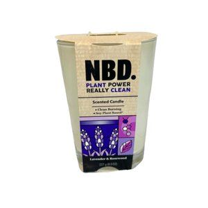 NBD. Soy Plant Based Lavender and Rosewood Scented Air Freshener Candle - NEW